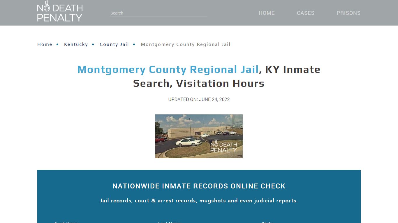 Montgomery County Regional Jail, KY Inmate Search, Visitation Hours